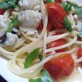 まぁ坊飯店's cooksnap of when they made 鱧とミニトマトのスパゲッティ.