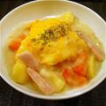 maruumar's cooksnap of when they made あまったシチューでオムライスシチュー♪.