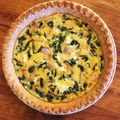 hicatano's cooksnap of when they made アボカドとほうれん草とベーコンのキッシュ.