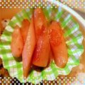 海理ママ's cooksnap of when they made 魚肉ソーセージを焼肉のタレで☆お弁当に.