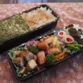 スタイリッシュママ's cooksnap of when they made ミルフィーユご飯☆懐かしの海苔段々弁当.