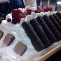 猫カメ金魚's cooksnap of when they made でっかく作ろう！クリスマスケーキハウス.