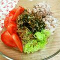 mycolo's cooksnap of when they made 冷製豚しゃぶサラダ蕎麦（ごまダレ味）.
