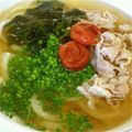 まゅさん。's cooksnap of when they made 梅豚うどん.