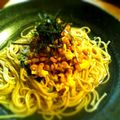 しろしろ1111's cooksnap of when they made 夏休みランチ♪松茸風味の納豆蕎麦.