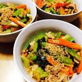 myahomyaho's cooksnap of when they made カルシウムたっぷり♥小松菜と豚肉の中華丼.