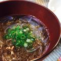 terurun。's cooksnap of when they made 【ダイエット】もずくと春雨の即席スープ♪.