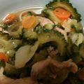 しょうがチューブ's cooksnap of when they made 鶏モモ肉とキャベツ&ゴーヤのスープ煮.