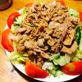 まなフィー's cooksnap of when they made 豚肉の生姜焼きサラダ.