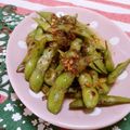 赤い電話's cooksnap of when they made 焼き枝豆のアンチョビソース和え.