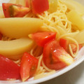 ちかりん（＾＾）'s cooksnap of when they made 桃とトマトの冷製パスタ　ルクエで。.