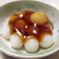 tochinon's cooksnap of when they made 京都三千院風みたらしだんご.