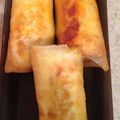 ひろかいママ's cooksnap of when they made ♪スナップえんどうと卵のカレー春巻き♪.