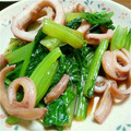 ■茉莉■'s cooksnap of when they made 簡単！イカと小松菜のバター醤油炒め.