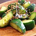 teateapot's cooksnap of when they made ぱぱっと簡単ごま油できゅうり漬け.