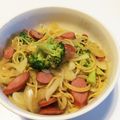 asa89's cooksnap of when they made ブロッコリーとウインナーの梅パスタ.