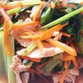 ねっち〜☆'s cooksnap of when they made 豚肉☆小松菜炒め.