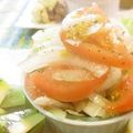 イベ長's cooksnap of when they made 玉ねぎとトマトのバジルソースサラダ.