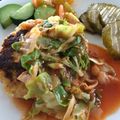 おひさま家族's cooksnap of when they made 簡単！たっぷりキャベツの煮込みハンバーグ.