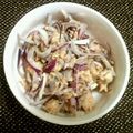 クリオネM's cooksnap of when they made 材料３つ！鯖缶と紫玉葱さっぱりｻﾗﾀﾞ.