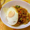 ママうさこ's cooksnap of when they made 炊飯器で♡甘口カレーピラフ♡.