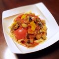 yboybo's cooksnap of when they made 彩り夏野菜マリネの冷製パスタ.