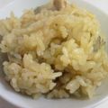 はっぴーはりぼ's cooksnap of when they made 簡単。鶏とごぼうの炊き込みご飯.