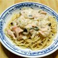 Lycheesoda's cooksnap of when they made 鮭としめじのクリームパスタ.