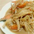 Pongta's cooksnap of when they made 鮭のちゃんちゃん焼き風.