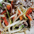 風舞空's cooksnap of when they made もやし&水菜の白だしきんぴら.