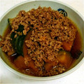 双子の父's cooksnap of when they made かぼちゃとひき肉の煮物.