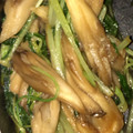 す1222's cooksnap of when they made 水菜と舞茸の醤油炒め☆お弁当用☆.