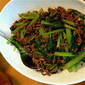 ぽよぽよちぃ's cooksnap of when they made 和風で簡単☆牛ひき肉と空芯菜の炒め♪.