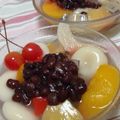 ♡てらまゆ♡'s cooksnap of when they made 豆腐入り白玉あんみつ.
