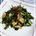 ＴＯＭＯＷＡＴ's cooksnap of when they made 空芯菜の炒めもの.