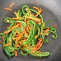 ちきakki's cooksnap of when they made ピーマンと人参の塩麹炒め.