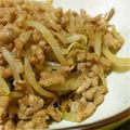 月花＠お料理初心者's cooksnap of when they made もやしと豚ひき肉の生姜炒め.