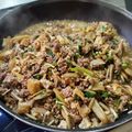 ｸﾏﾘｴ's cooksnap of when they made 韓国風牛そぼろ炊き込みご飯.