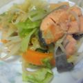 のじまさん's cooksnap of when they made 我が家流☆甘味噌の鮭のちゃんちゃん焼き.
