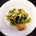 chip♡'s cooksnap of when they made 豚肉と小松菜のガーリック塩炒め.