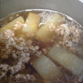 Ken-Z's cooksnap of when they made 大根と挽肉の煮物.
