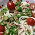 チビ－マル's cooksnap of when they made ツナとオクラの和風冷製パスタ.