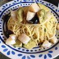 Atifa's cooksnap of when they made ホタテとアボカドの冷製パスタ♪イクラ乗せ.