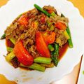 micco820's cooksnap of when they made トマトと牛肉のオイスターソース炒め.