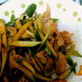 なかはまゆ's cooksnap of when they made 豚肉ときゅうりの豆板醤炒め.