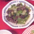 みぃう's cooksnap of when they made 牛肉レタス炒め　大根おろし＆レモン添え.