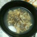 70cafe's cooksnap of when they made ﾀﾞｲｴｯﾄもずくｽｰﾌﾟ.