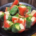 ⍟sumile⍟'s cooksnap of when they made ★月の雫風サーモンとアボカドの生春巻★.