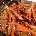 ゆっきぃ1210's cooksnap of when they made いつでも味決まる！きんぴらごぼう.