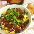 香流千鶴's cooksnap of when they made お寿司屋ｻﾝ直伝♪漬けマグロ丼☆.